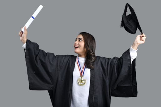 a person holding a diploma