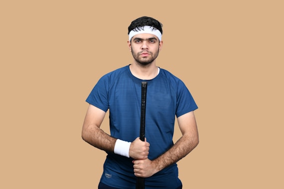 a man holding a sword