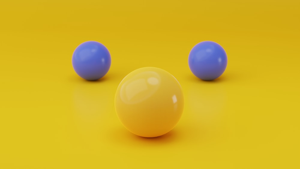 a group of colorful balls