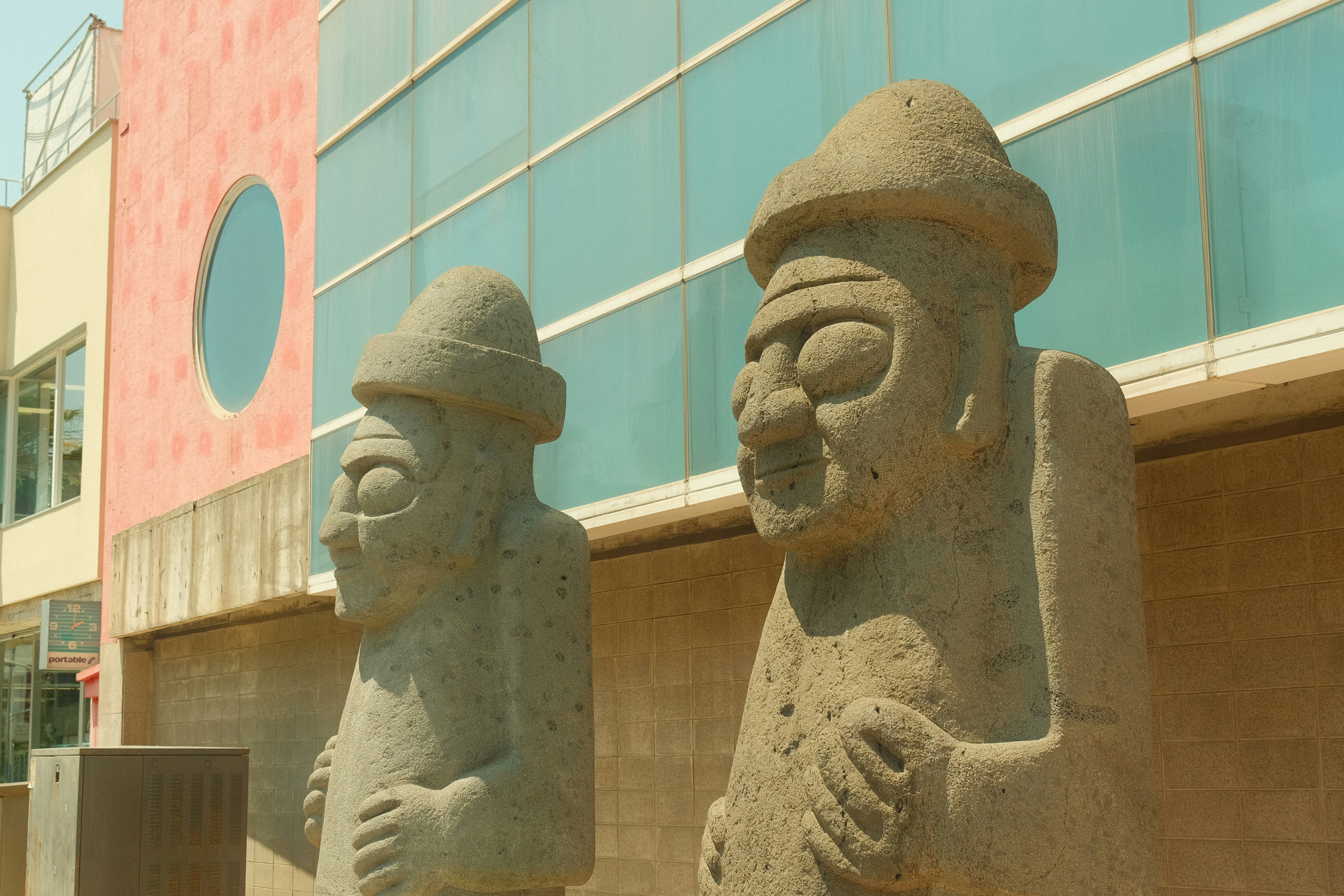 Dol Hareubang statues