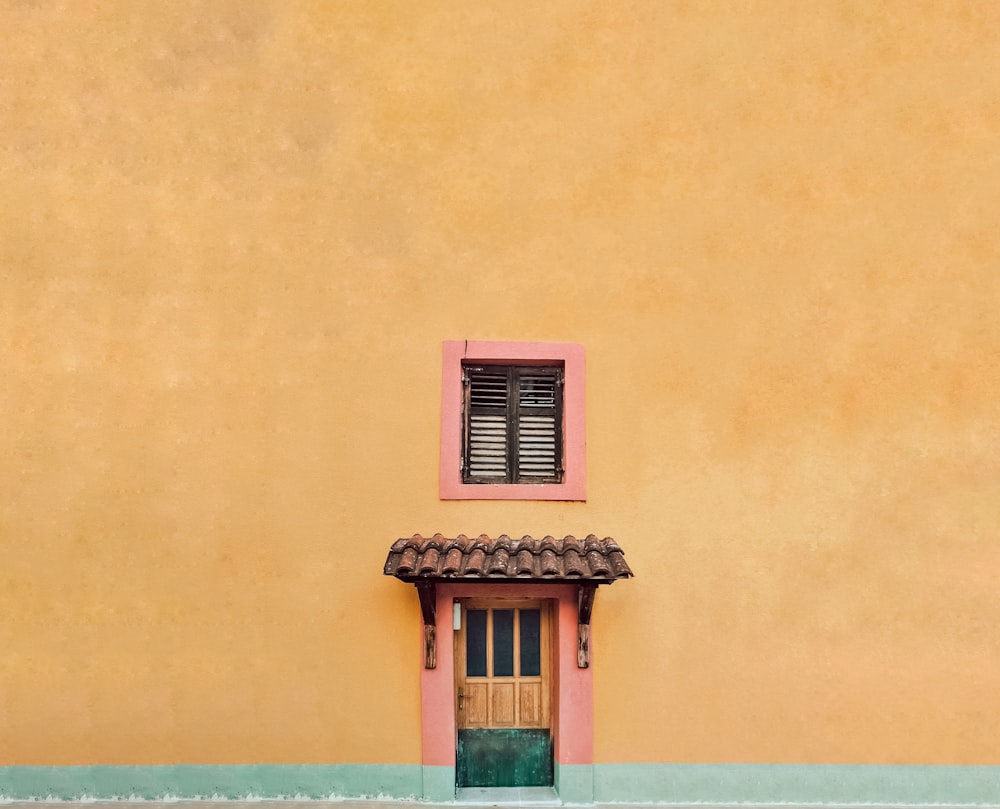 a couple of windows on a building