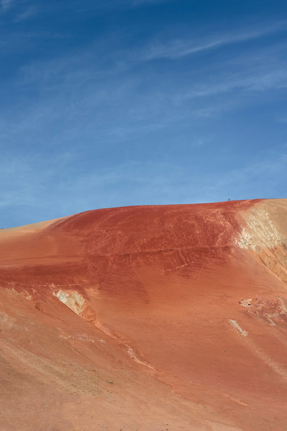 a red sand dune