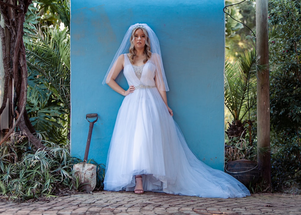 a person in a white dress