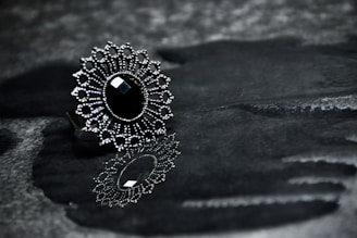 a close-up of a ring