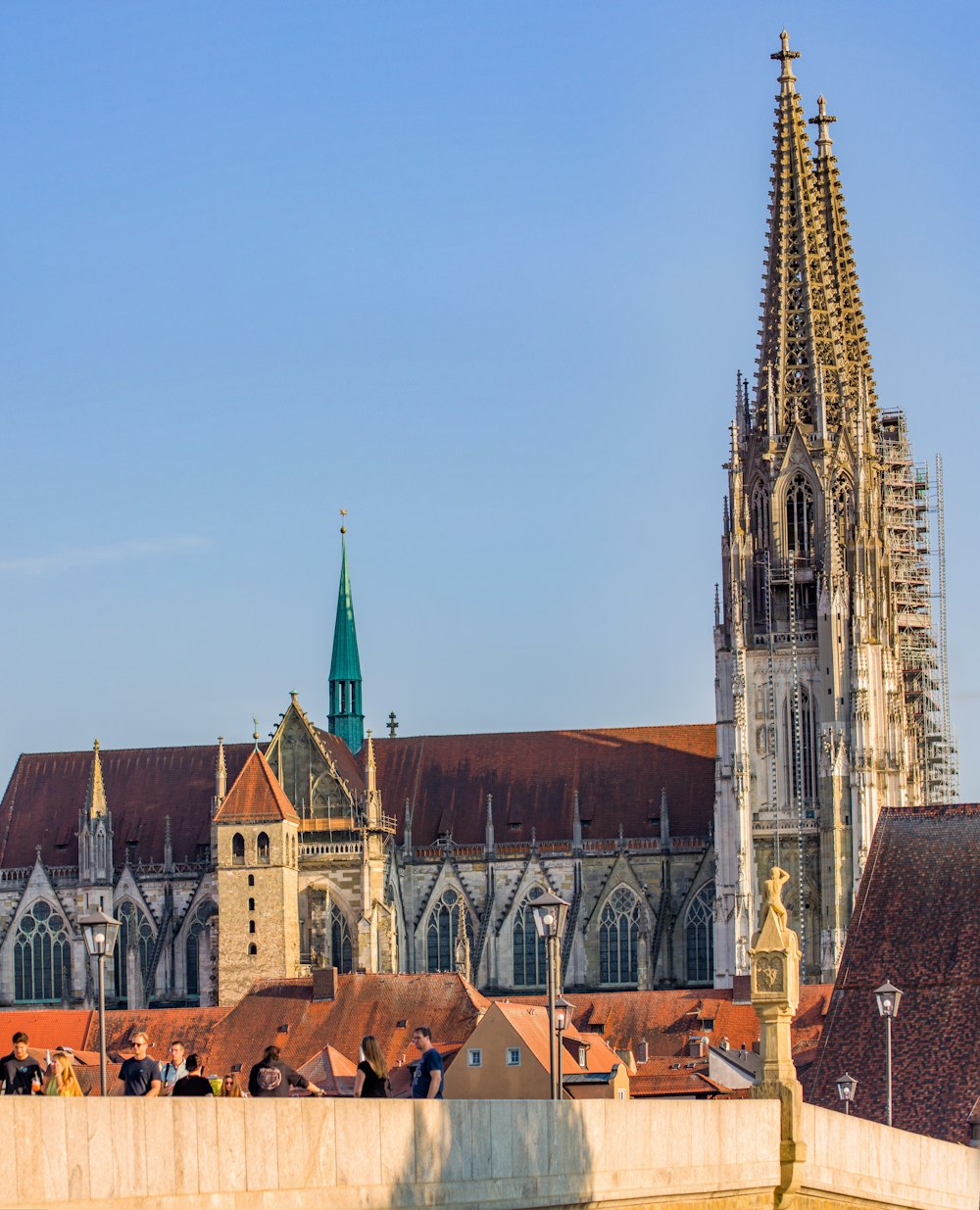 a large building with a tall tower