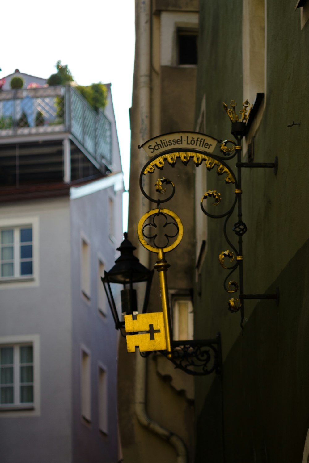 a street sign on a building