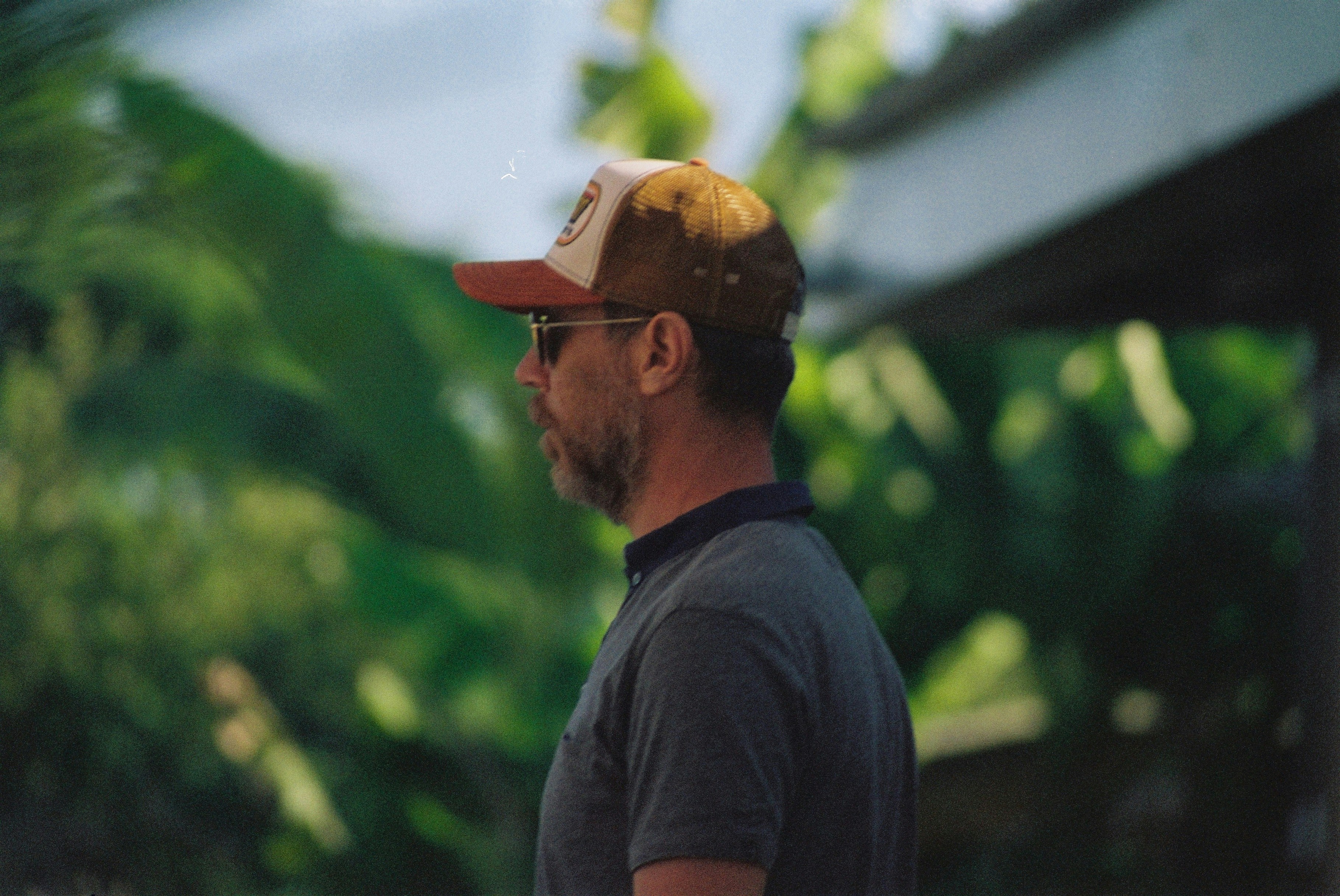 a man wearing a hat