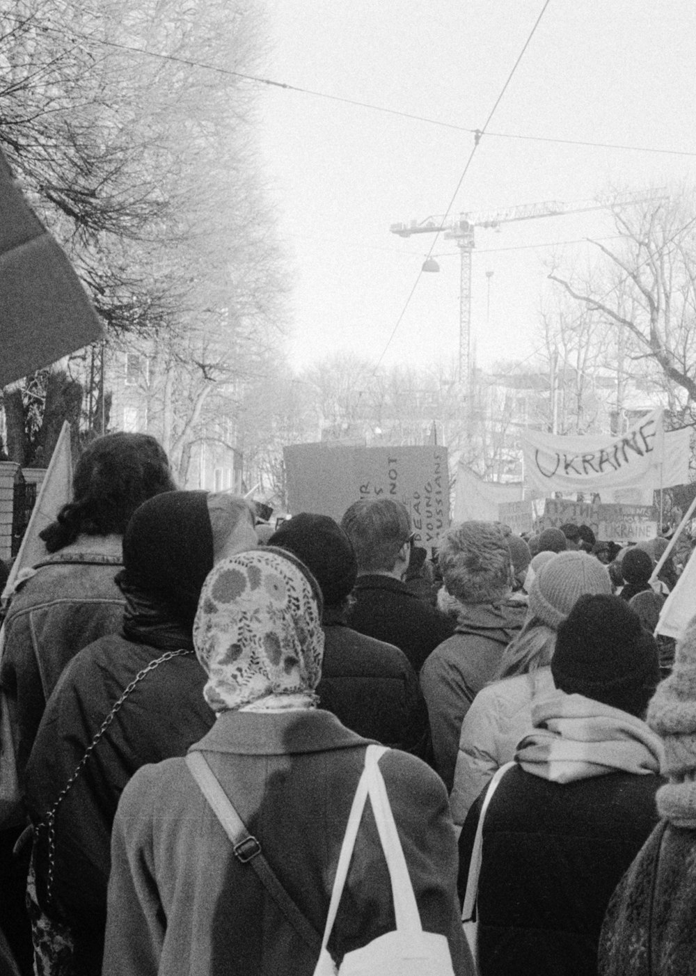 a group of people standing outside