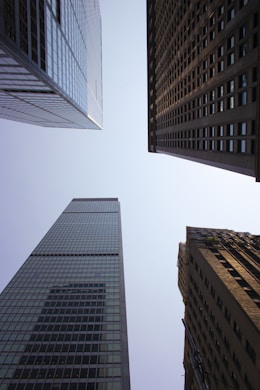 a group of tall buildings