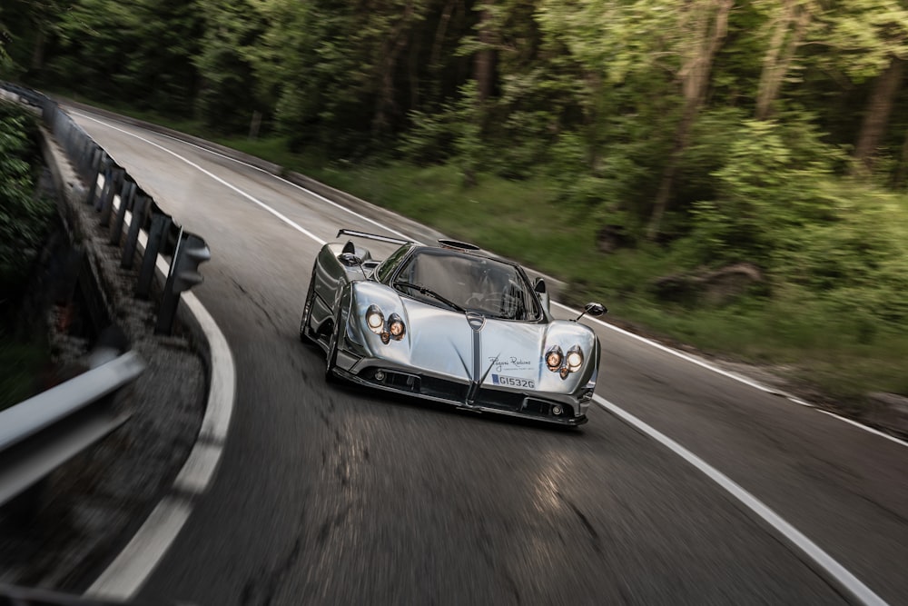 a race car on a road