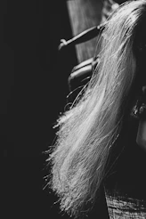 a close-up of a woman's hair
