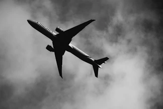 a plane flying in the sky