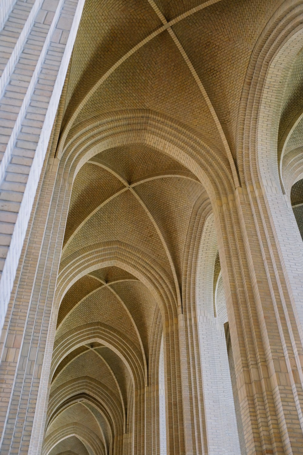 a large arched ceiling