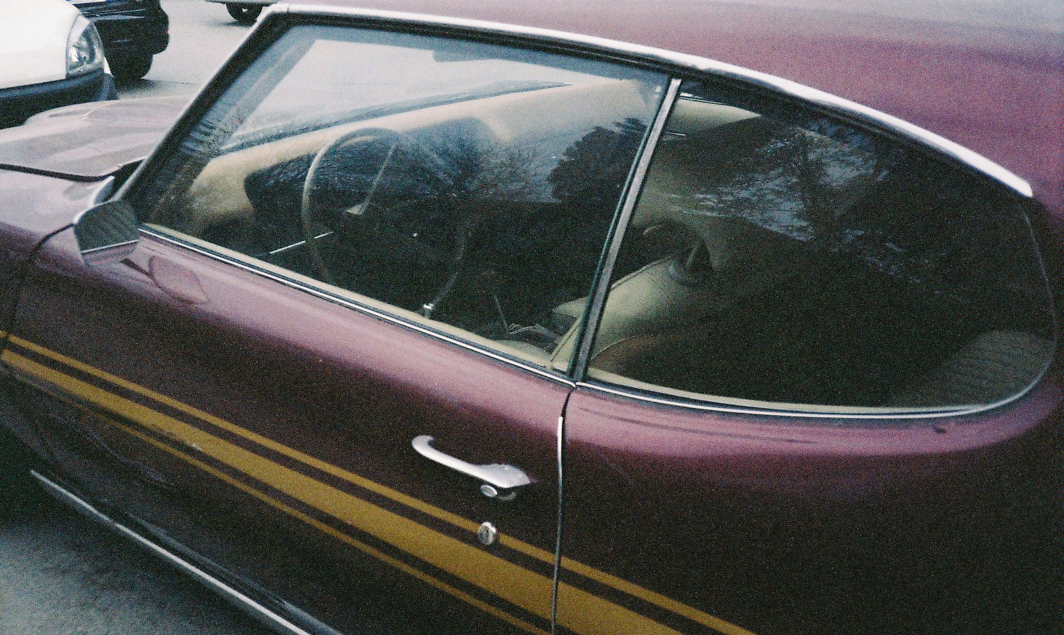 a car with a broken window