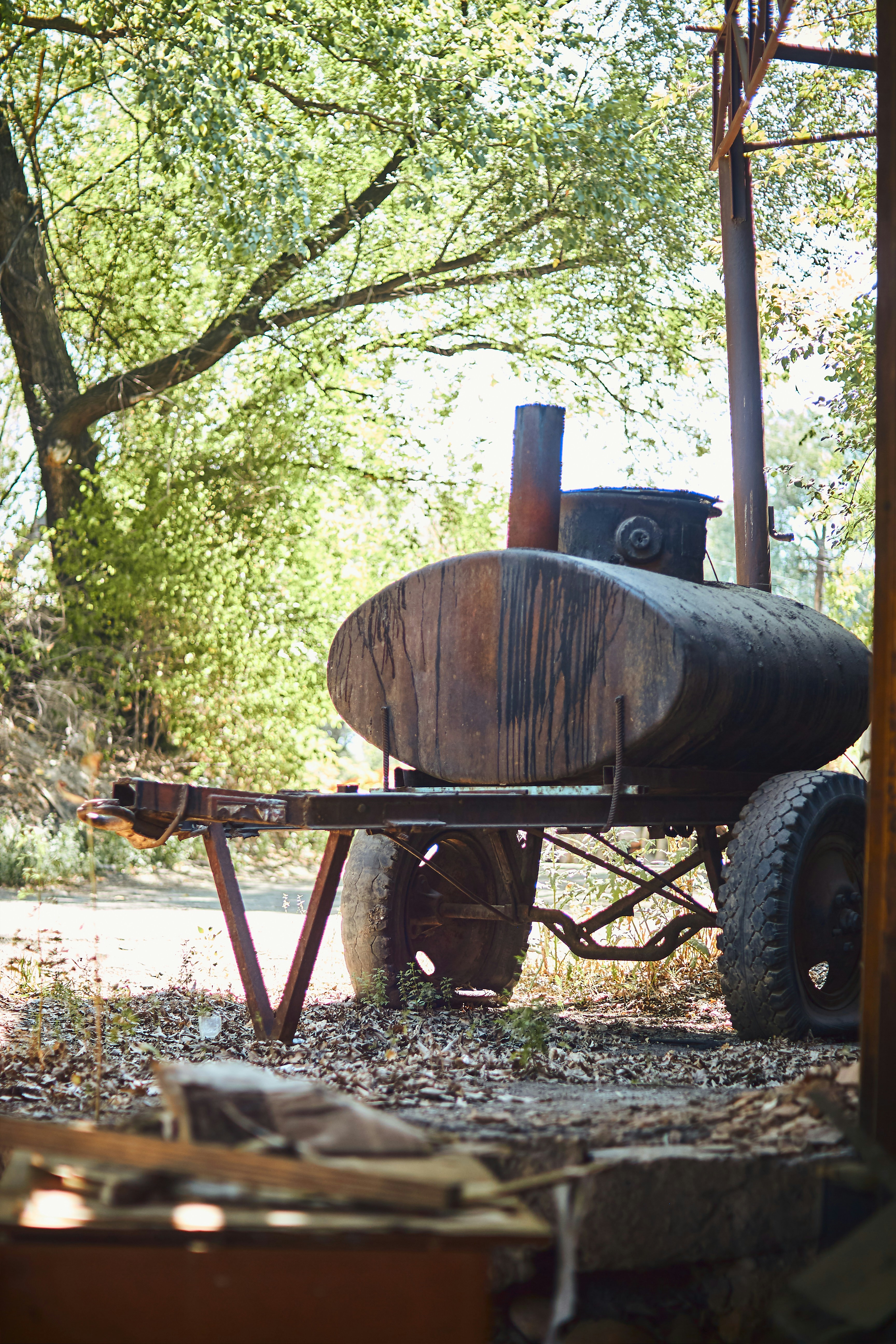 Restored tank pit