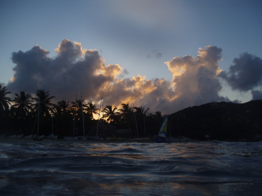 a sailboat on the water