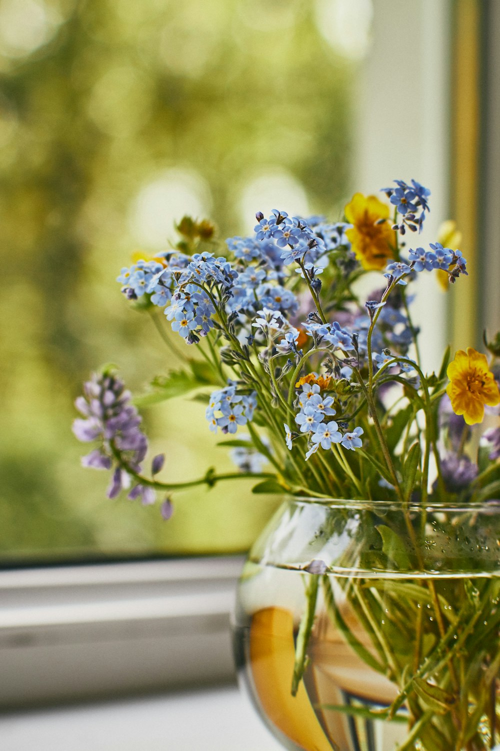 a vase with flowers