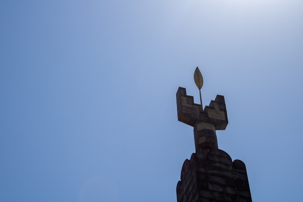 a statue on top of a building