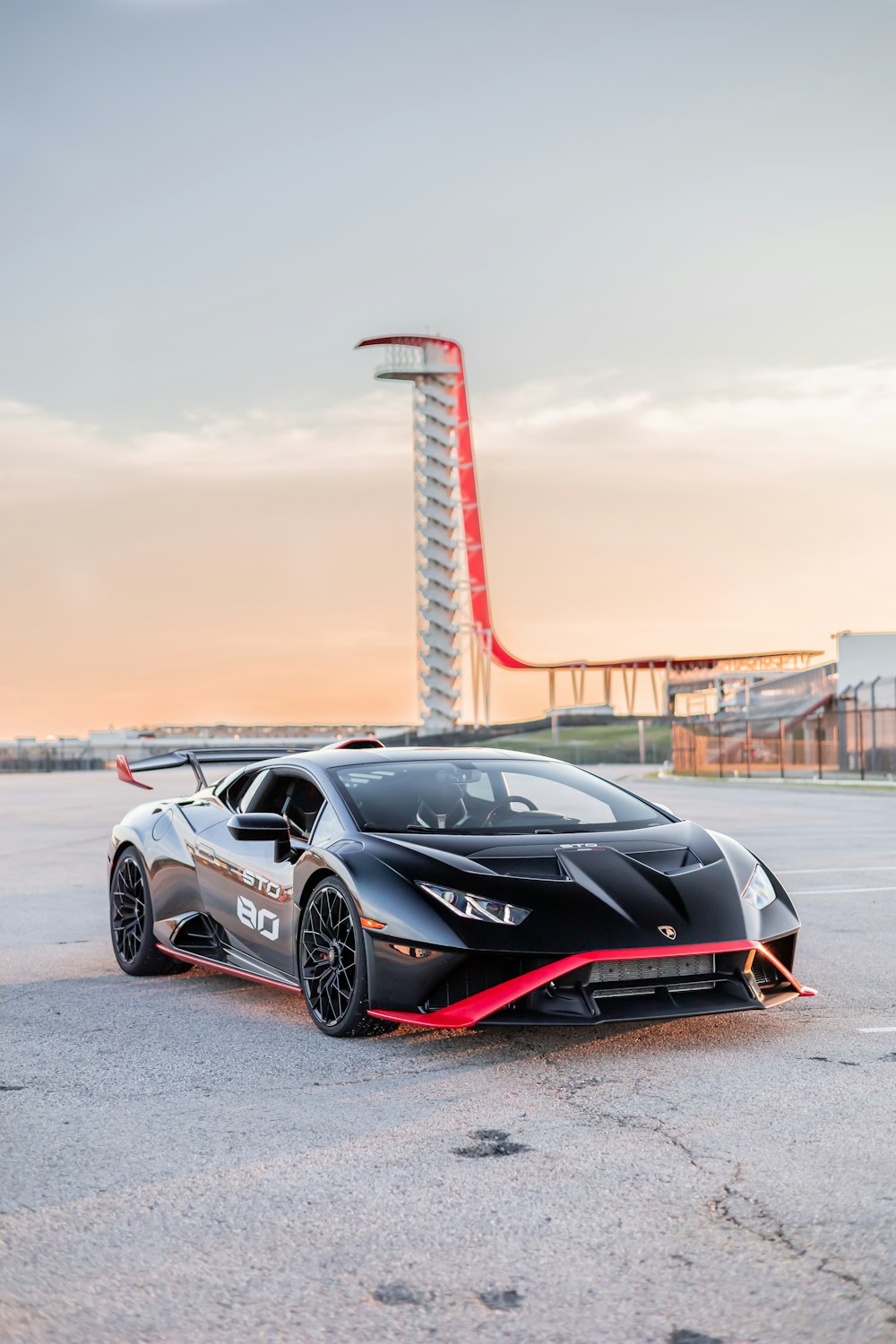 a black sports car