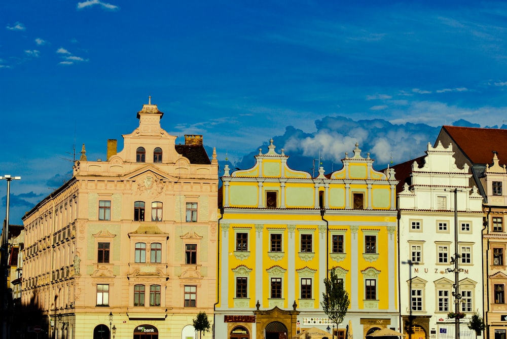 a group of buildings