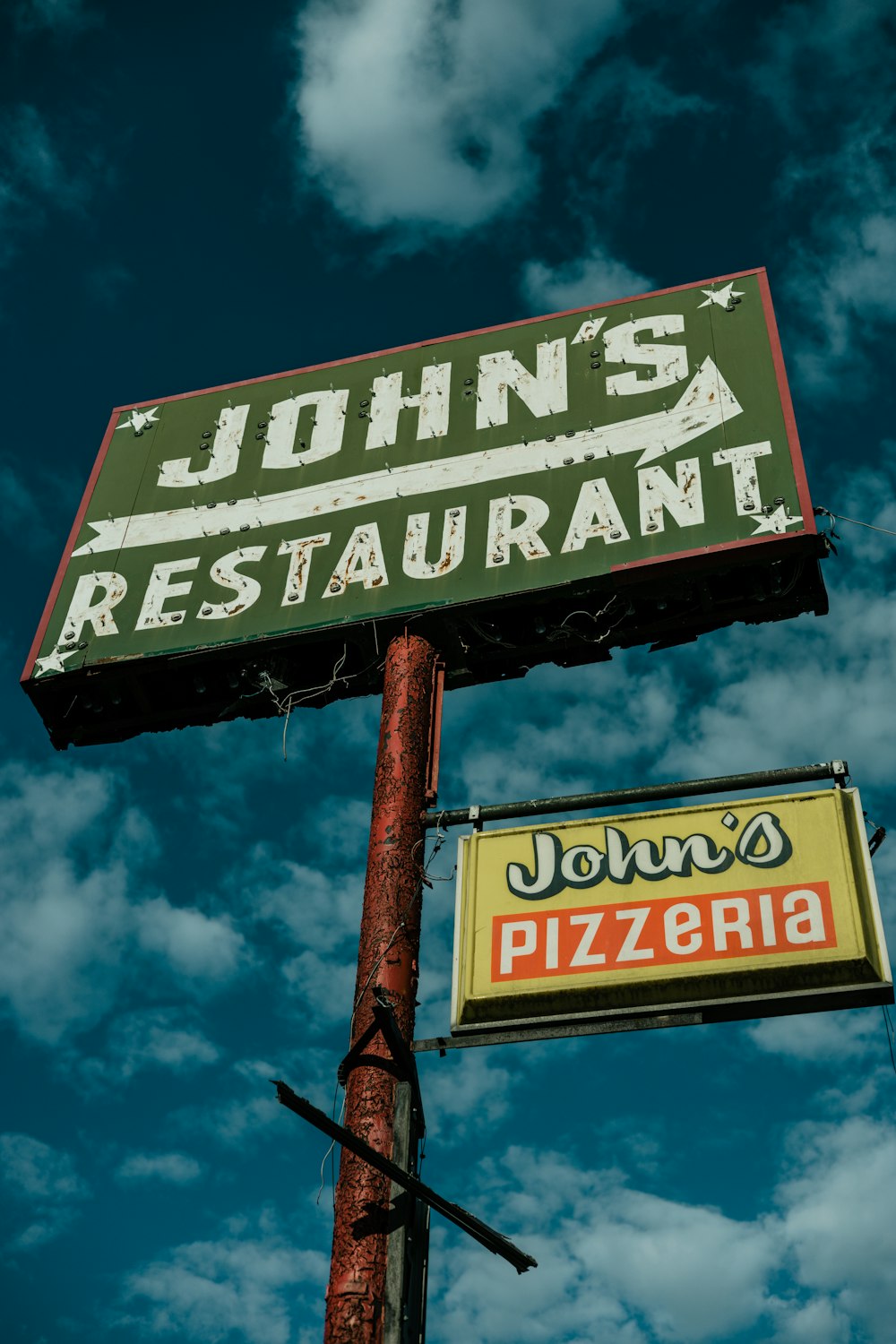 a couple street signs