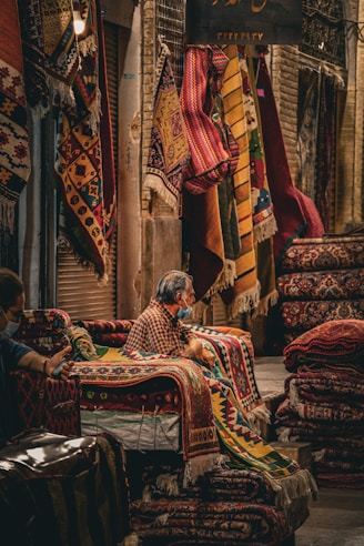 a person sitting on a couch