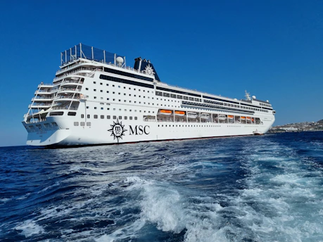 a large white ship