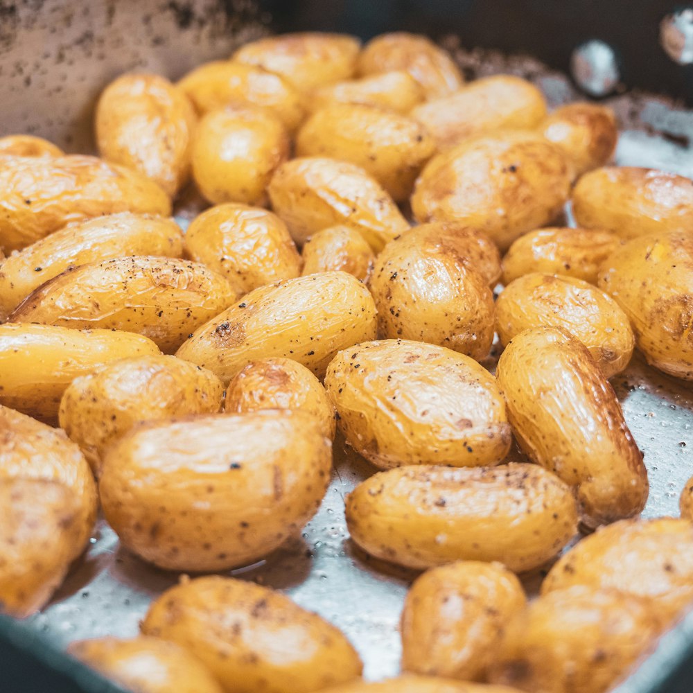 a pile of baked goods