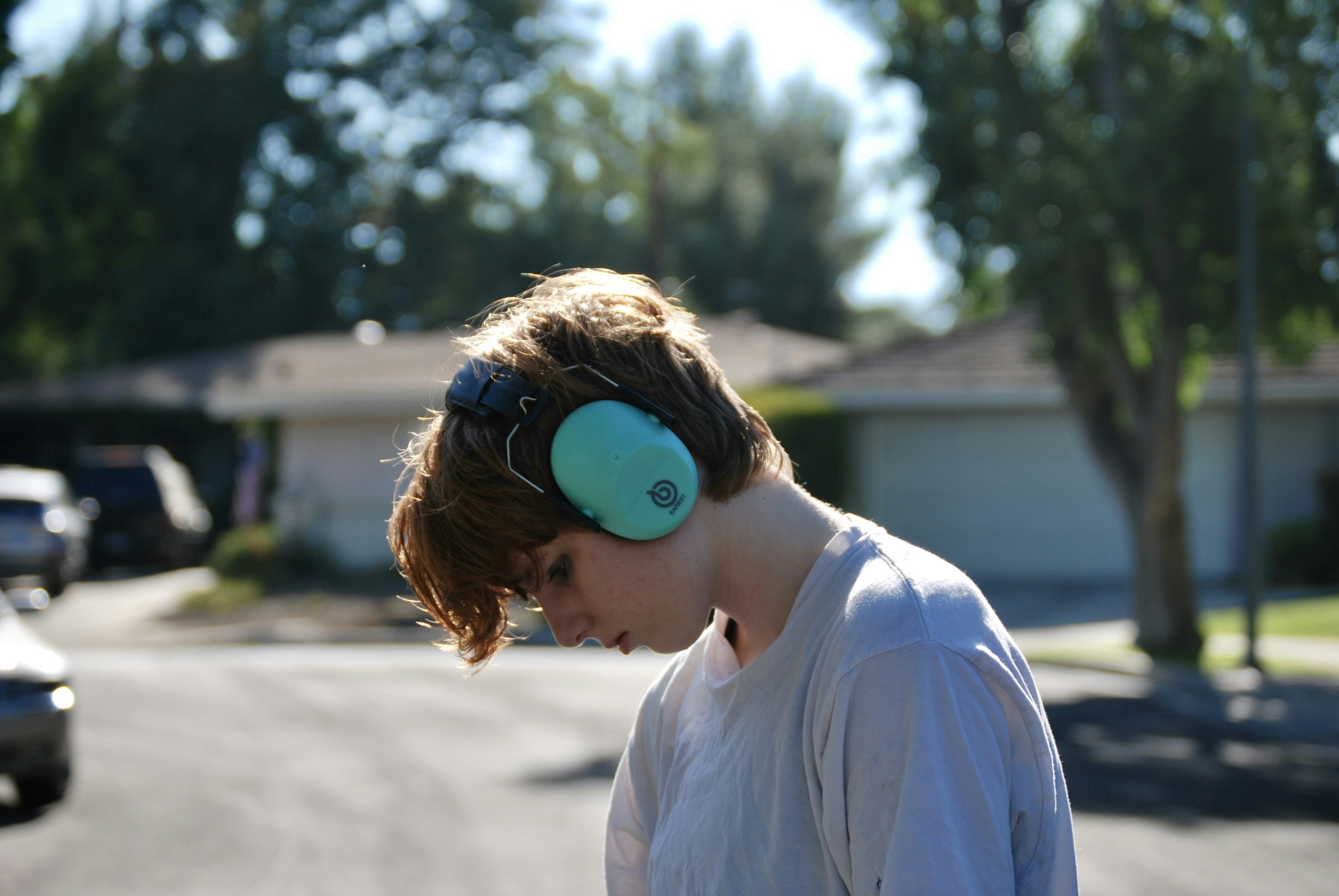 a person wearing goggles