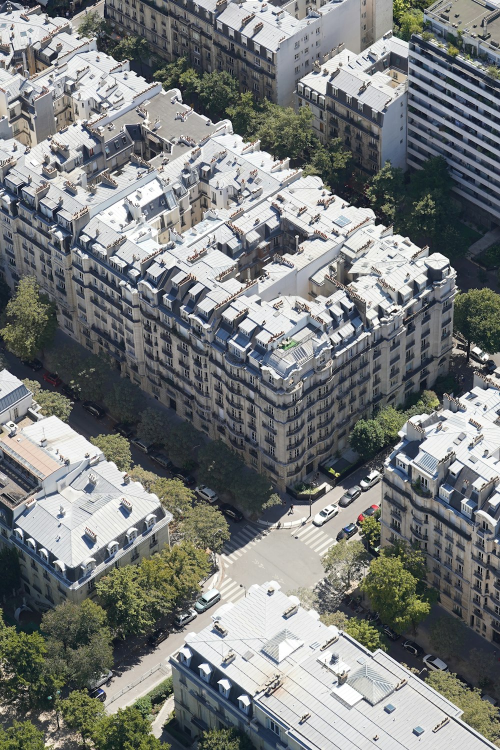 a high angle view of a building