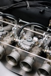 a close-up of a car engine