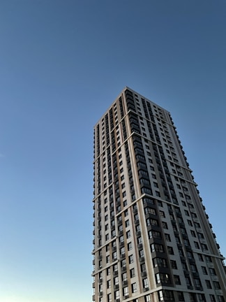 Image of a modern residential building representing vertical development