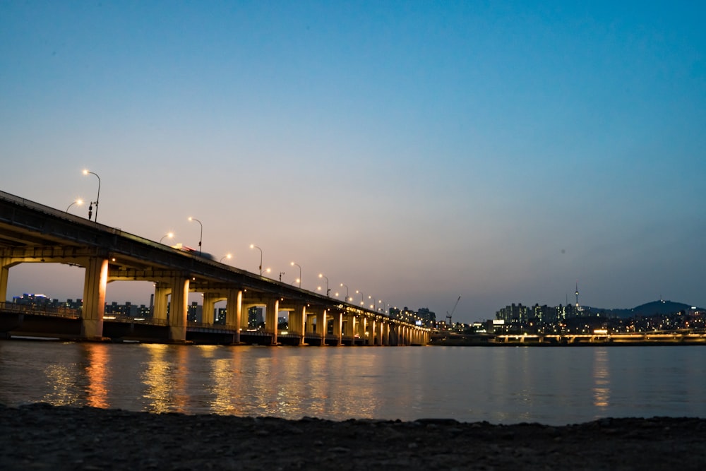 a bridge over water