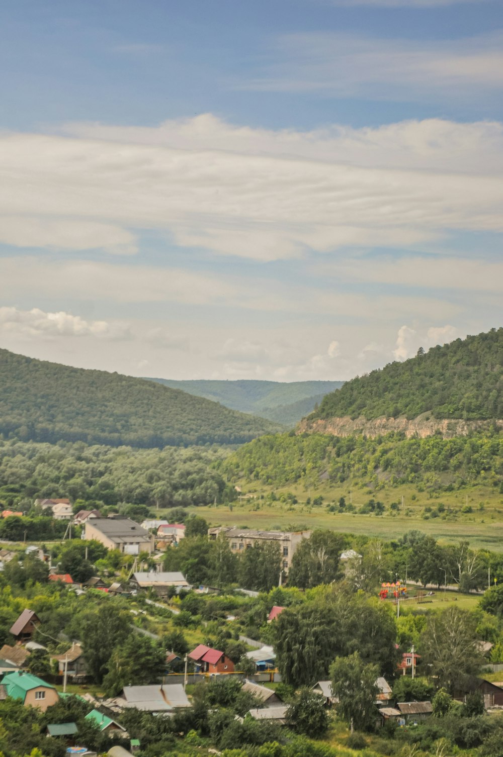 a town in the valley