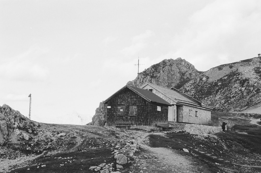 a building on a rocky hillside