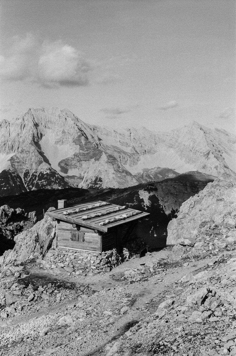 a house on a mountain