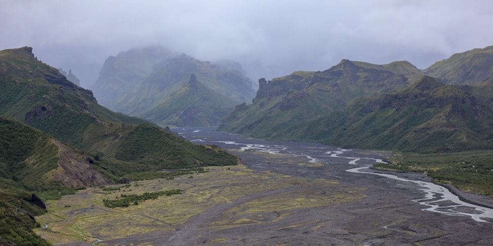 a river running through a valley