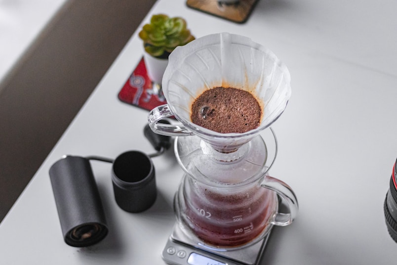 café coado na hario v60