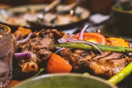 a plate of food