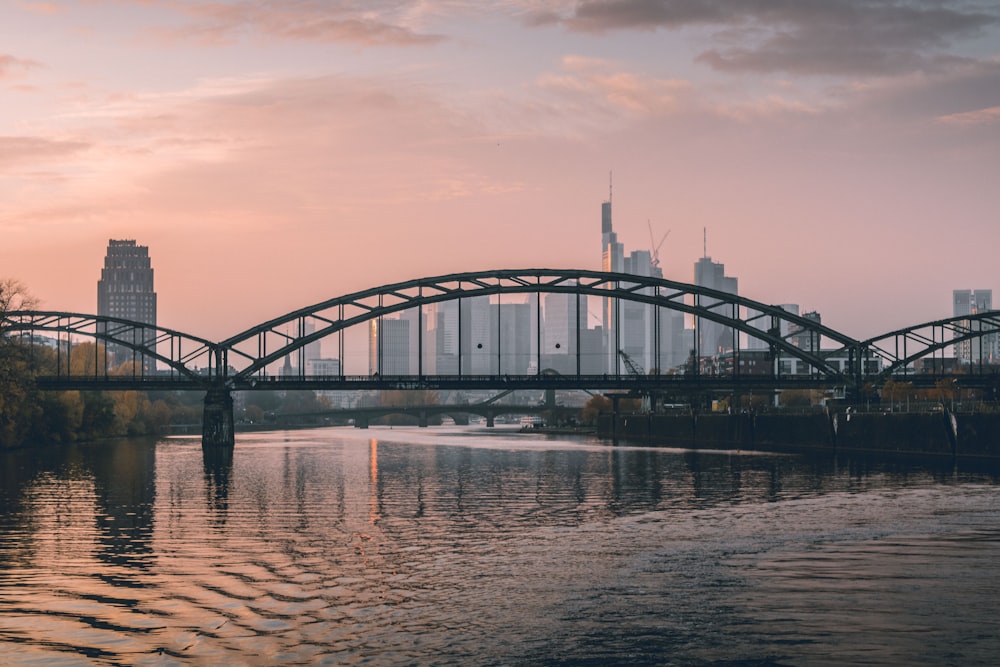 a bridge over water