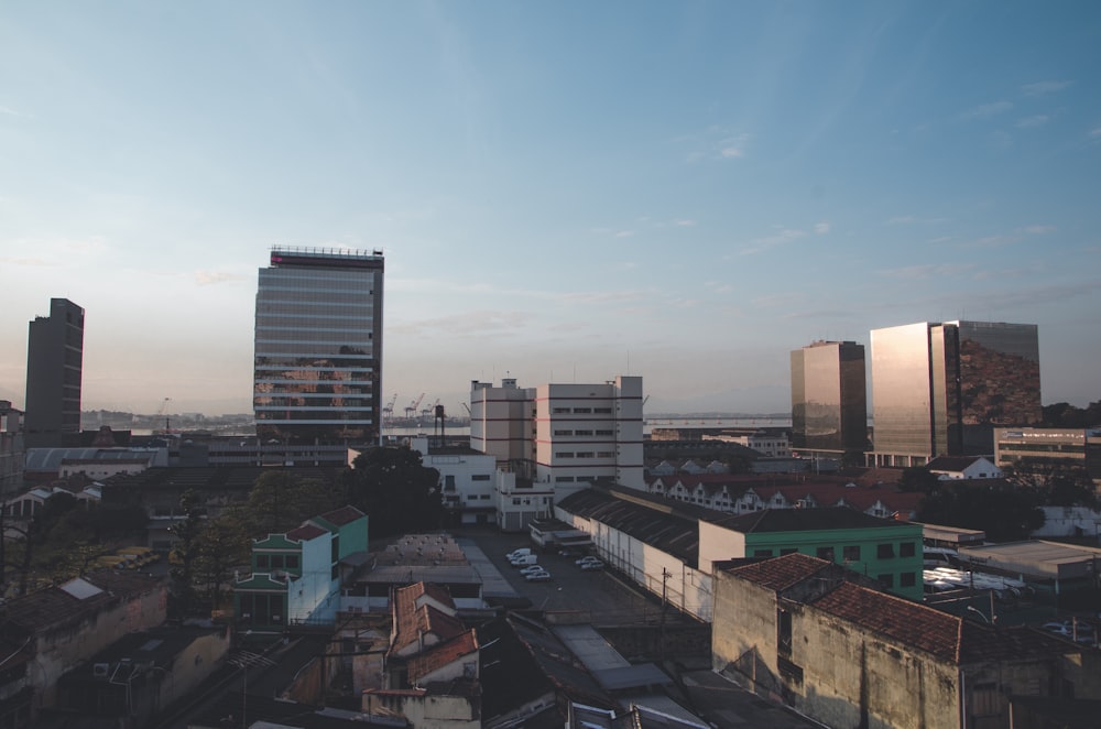 a city with tall buildings