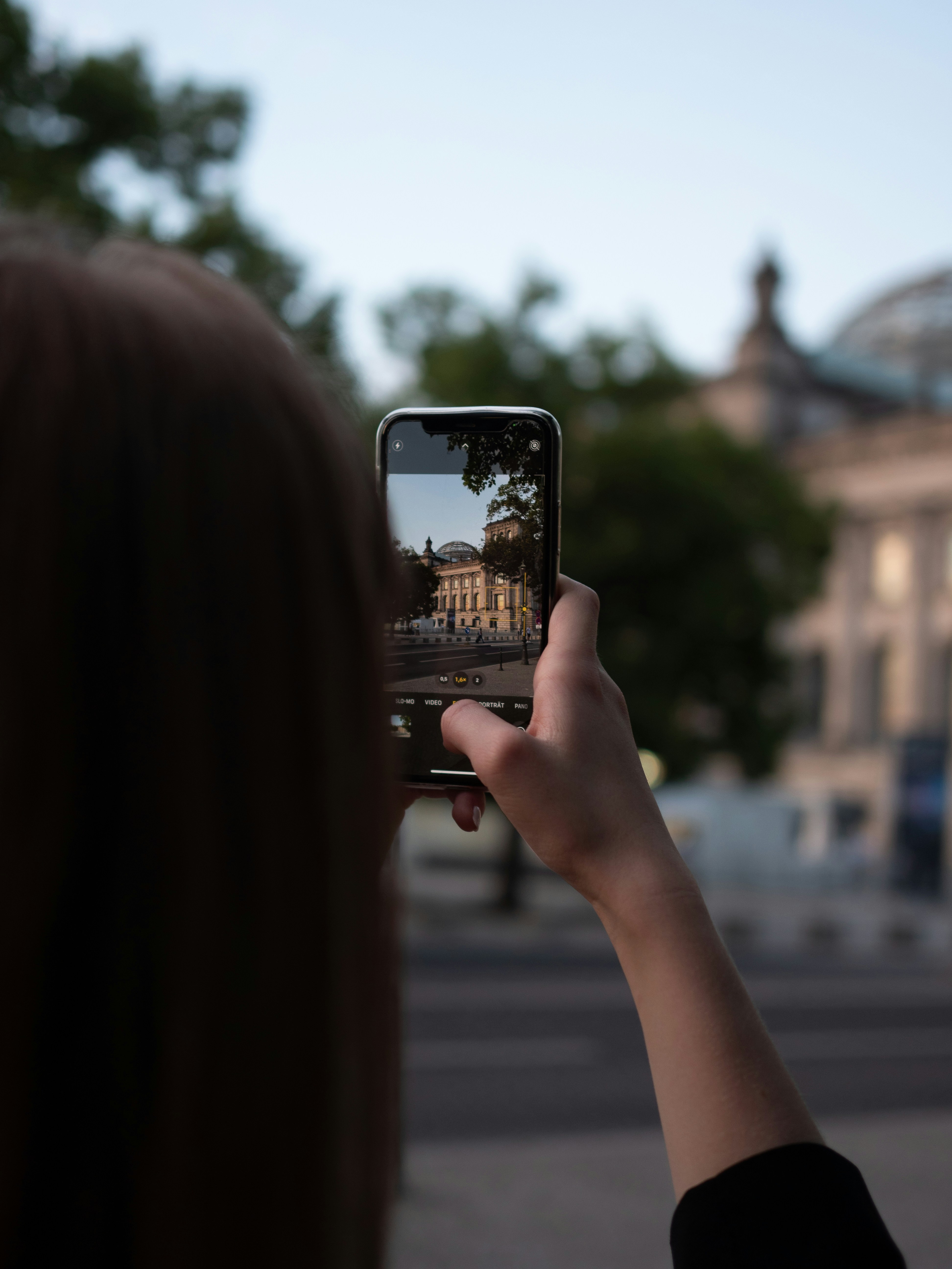 a person holding a cell phone