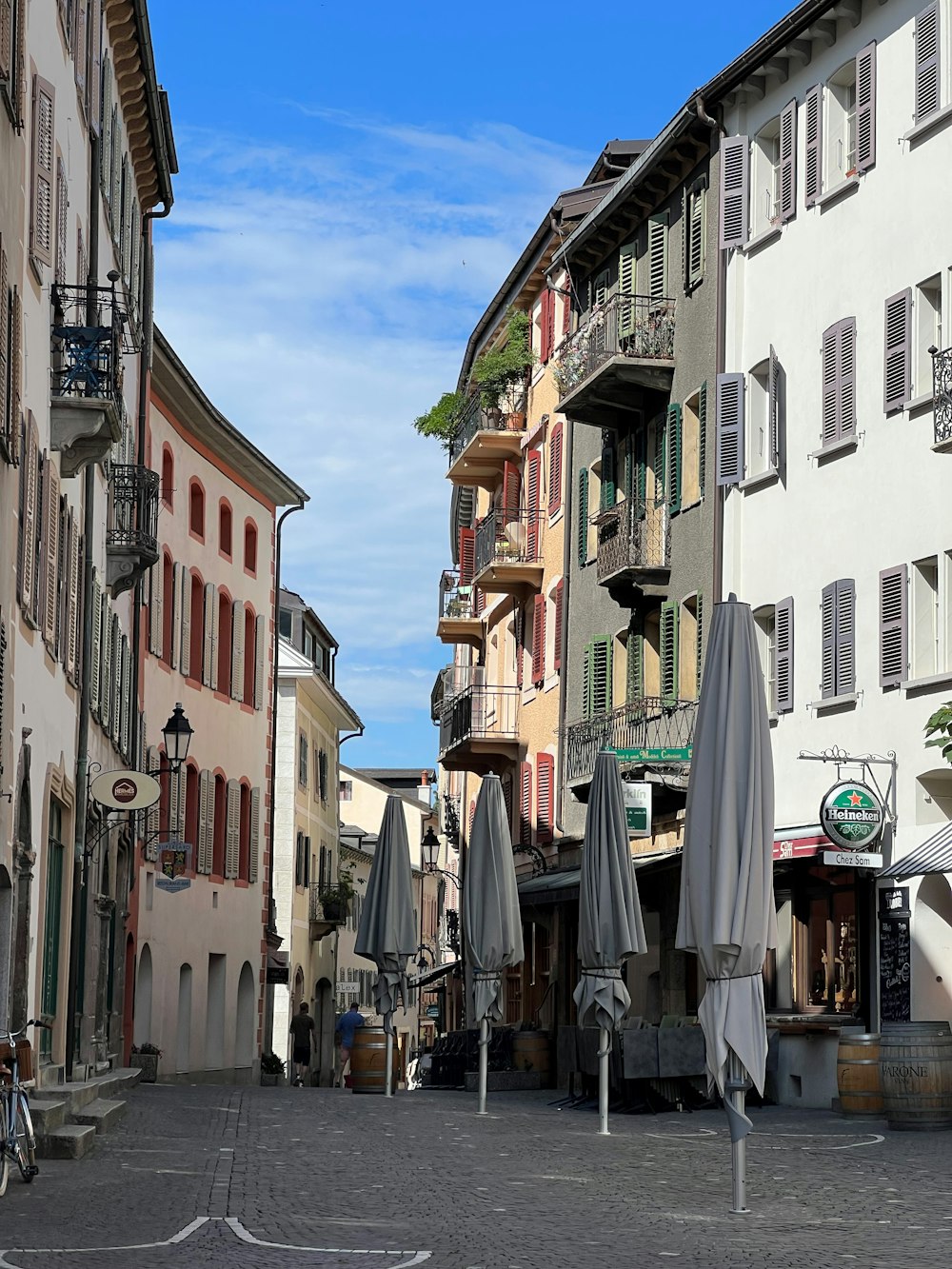 a street with buildings on both sides