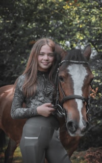 a person with a horse