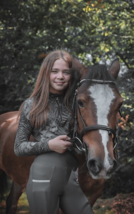 a person with a horse