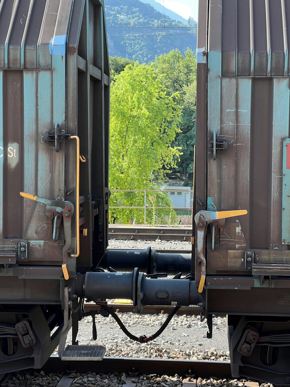 a train on the railway tracks