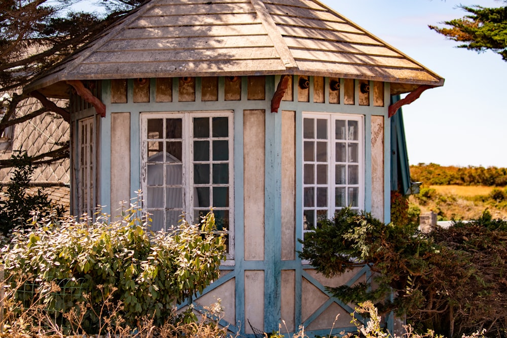 a house with a roof