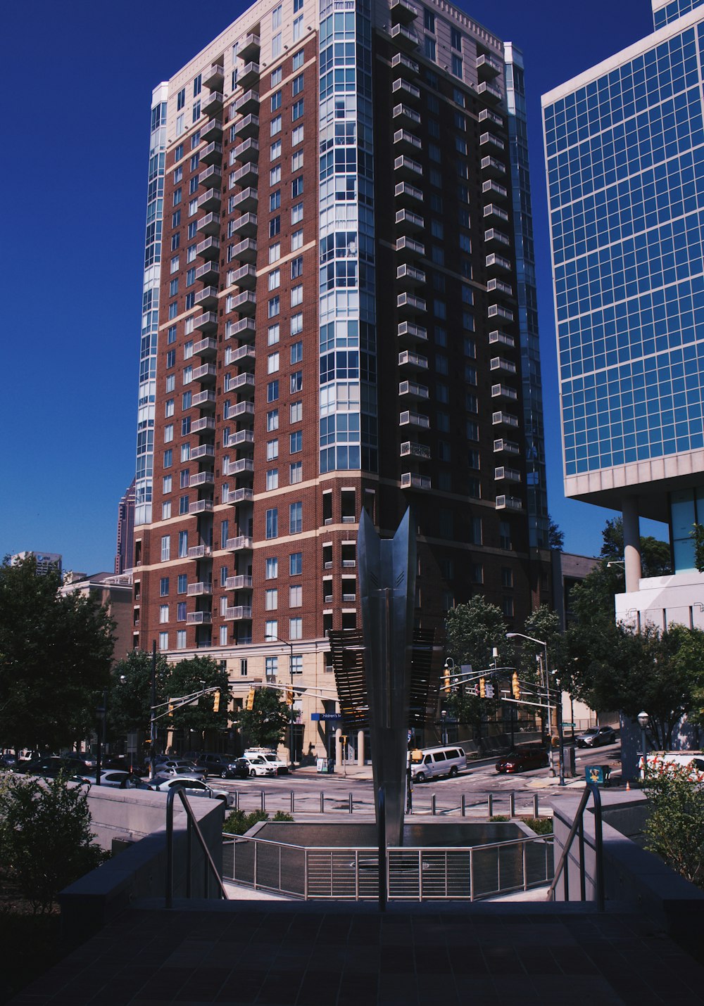 a tall building with many windows