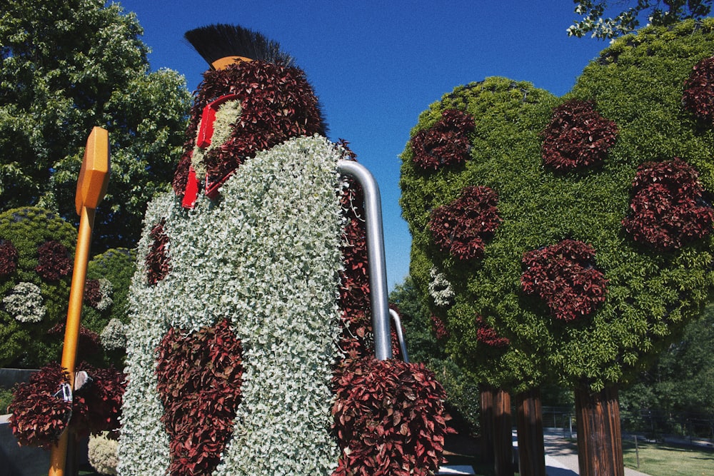 a large flower arrangement