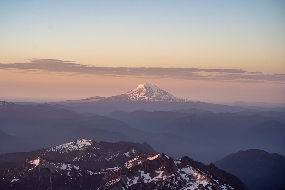 a snowy mountain top